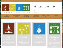 Tablet Screenshot of eventyr-liv.dk